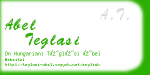 abel teglasi business card